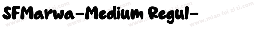 SFMarwa-Medium Regul字体转换